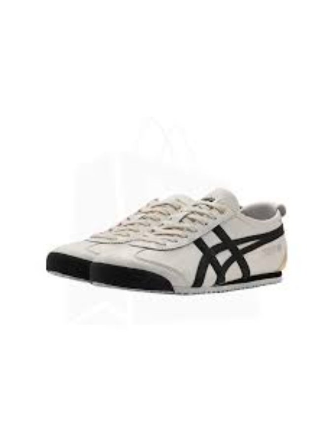 Onitsuka Tiger أوني تسوكا تايجر مكسيكو 66 أبيض بخطوط سوداء مسطحة - Image 4
