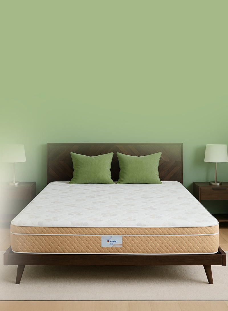 Sleepwell مرتبة سليب ويل سبرينغ فريش بريميوم | 3 مناطق مميزة من رغوة ريسيتك | حجم سرير كينغ | زنبرك جيب | تقنية نيم فريش | مرتبة مضادة للهبوط (200L x 180W x 25H سم) - Image 1