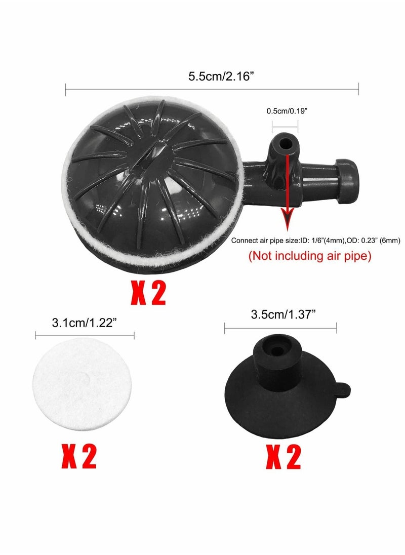 null - Adjustable Bubble Refiner, Aquarium Air Stone Fish Tank Nano Bubble Stone Kit with Control Valve Quiet Super-High Dissolved Oxygen Diffuser Makes Super Tiny Bubbles for Fish Tank and Hydroponic - Image 1
