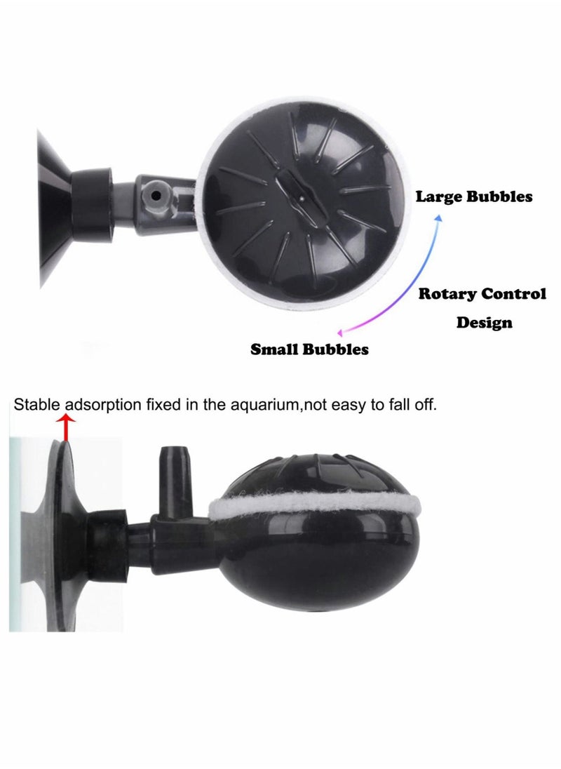 null - Adjustable Bubble Refiner, Aquarium Air Stone Fish Tank Nano Bubble Stone Kit with Control Valve Quiet Super-High Dissolved Oxygen Diffuser Makes Super Tiny Bubbles for Fish Tank and Hydroponic - Image 1