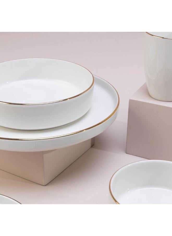 Set of 30 The Luxe Dinner Set-White