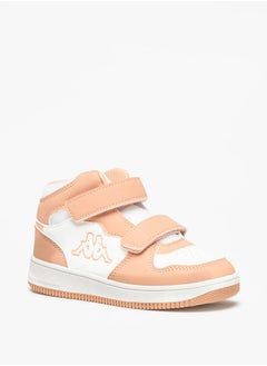 Kappa Girls' Panelled High Top Sneakers with Hook and Loop Closure  - Image 1