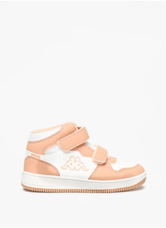 Kappa Girls' Panelled High Top Sneakers with Hook and Loop Closure  - Image 3