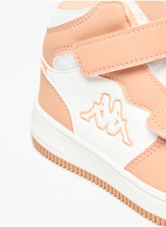 Kappa Girls' Panelled High Top Sneakers with Hook and Loop Closure  - Image 4