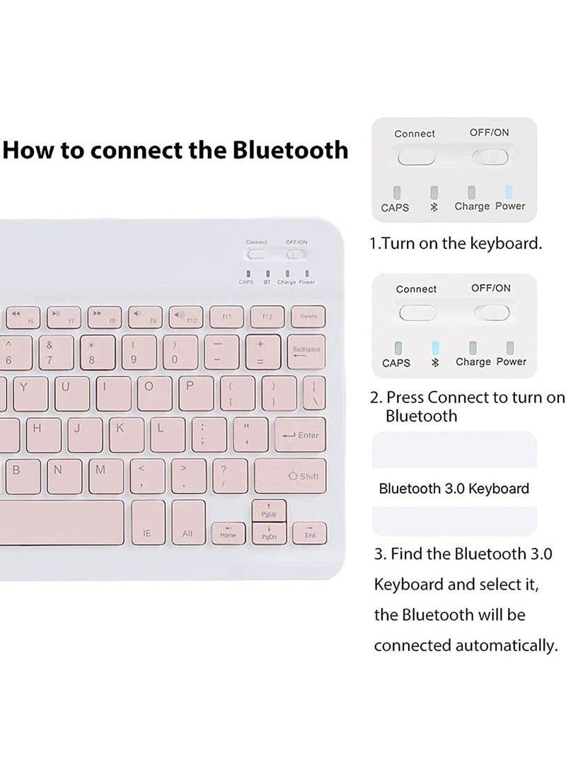 Captaintech Keyboard Case for iPad 10th Generation 2022 iPad 10.9 inch Case with Magnetically Detachable Wireless Keyboard for iPad 10th Gen A2696 A2757 A2777  - Image 4
