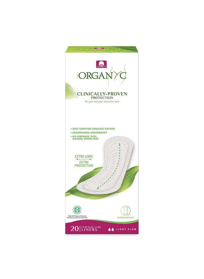 Organyc 100% Organic Cotton Panty Liners Maxi