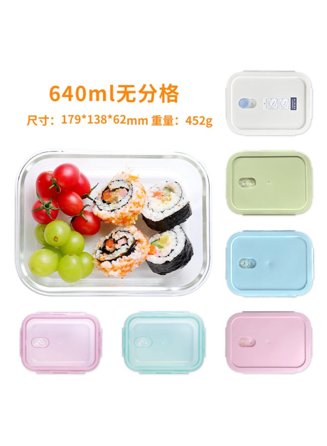 Glass Lunch Boxes Can Enter Microwave High Borosilicate Fresh-keeping Boxes Customized For Office Students With Lunch Boxes