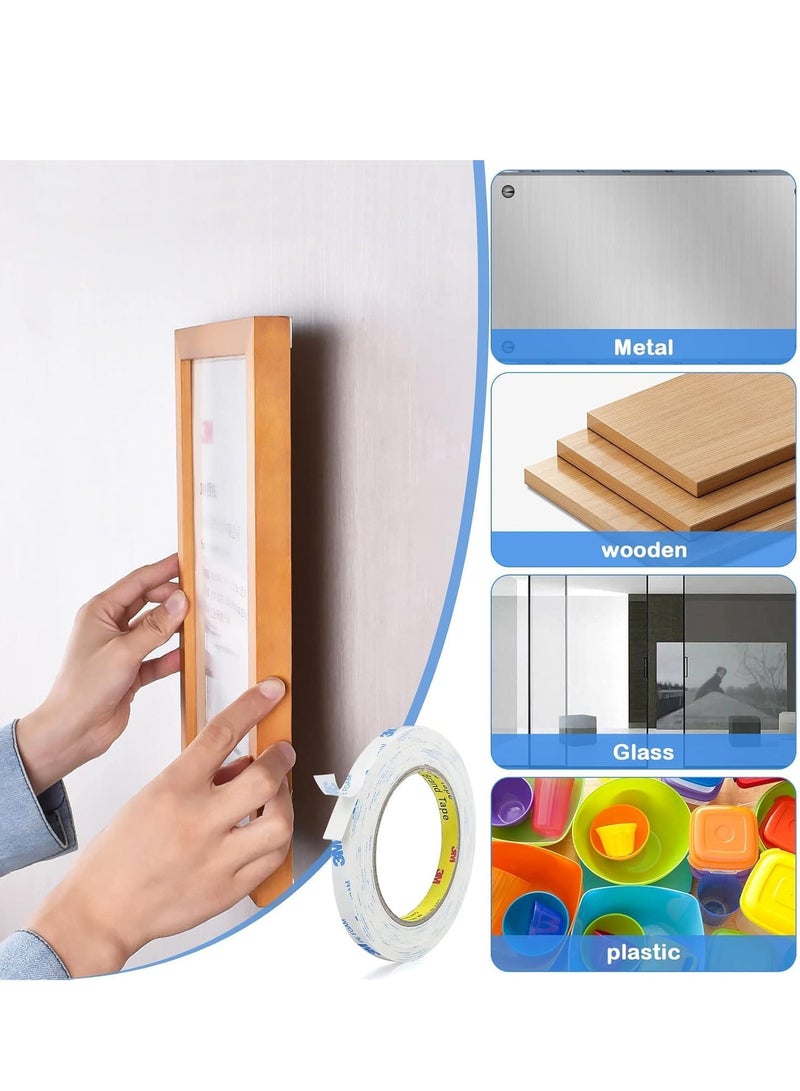 ثري ام شريط 3M مزدوج الجوانب 2.5 سم * 3 أمتار، شريط تثبيت متين مقاوم للماء، شريط إسفنجي أبيض قوي لاصق، مناسب لشرائط الصور لتزيين الحائط، قابل للإزالة - Image 2