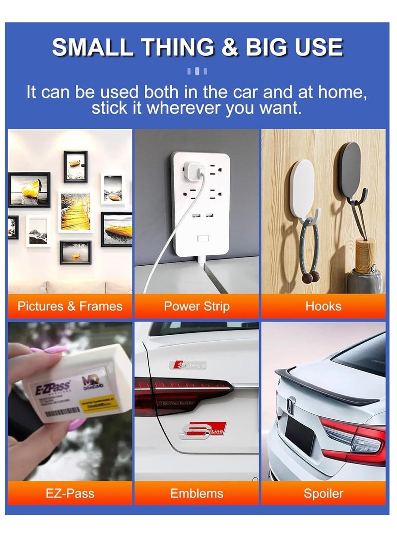 ثري ام شريط 3M مزدوج الجوانب 2.5 سم * 3 أمتار، شريط تثبيت متين مقاوم للماء، شريط إسفنجي أبيض قوي لاصق، مناسب لشرائط الصور لتزيين الحائط، قابل للإزالة - Image 3