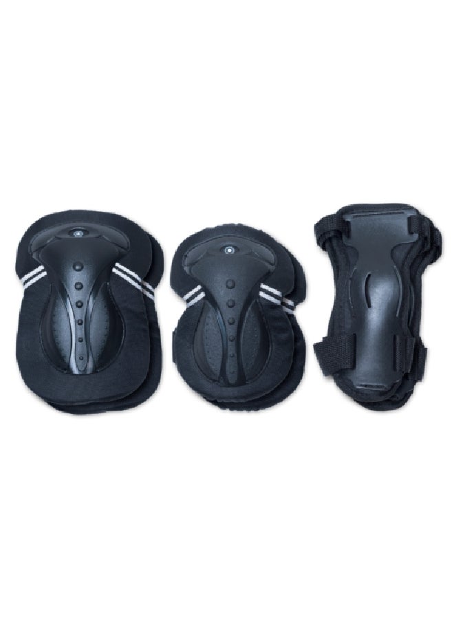 GLOBBER High-Quality and Durable Adult Protective Gear Set Black Large 552-120 - Image 1
