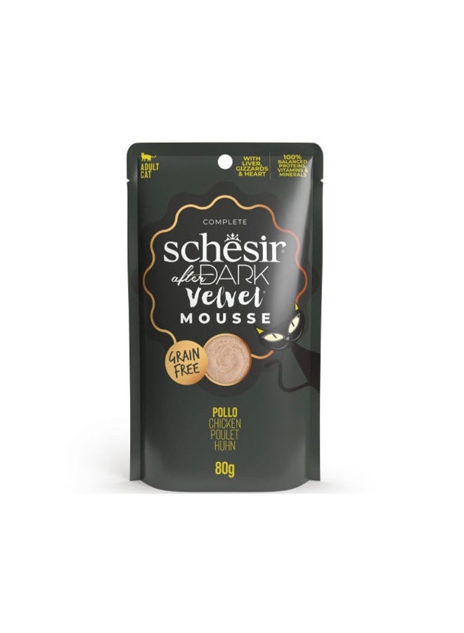 Schesir New After Dark Velvet Mousse Cat Chicken 80g Pouch