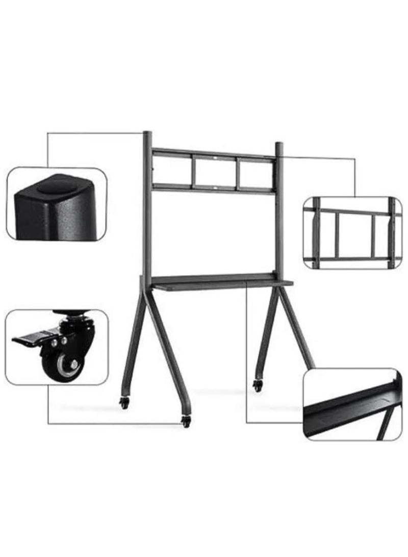 DMInteract DM-5586-MS Heavy Duty Universal Mobile Stand With Wheels For Television (Supported Screen Size: 55 to 86 inches) - Image 3