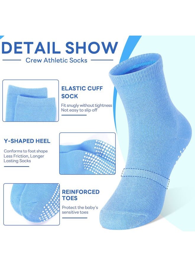 Tphon Kids Non Slip Toddler Boy Grip Socks 12 Pairs Anti Skid Sticky Socks for 7-10 Years Infants Baby Children - Image 2