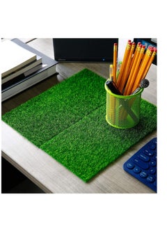 Generic Garden Grass Artificial Garden Grass, Miniature Life Like Fairy Artificial Craft Grass for Dollhouse Ornament Micro Landscape Artificial Moss Grass DIY Grass Decoration 6 Pack  - Image 5