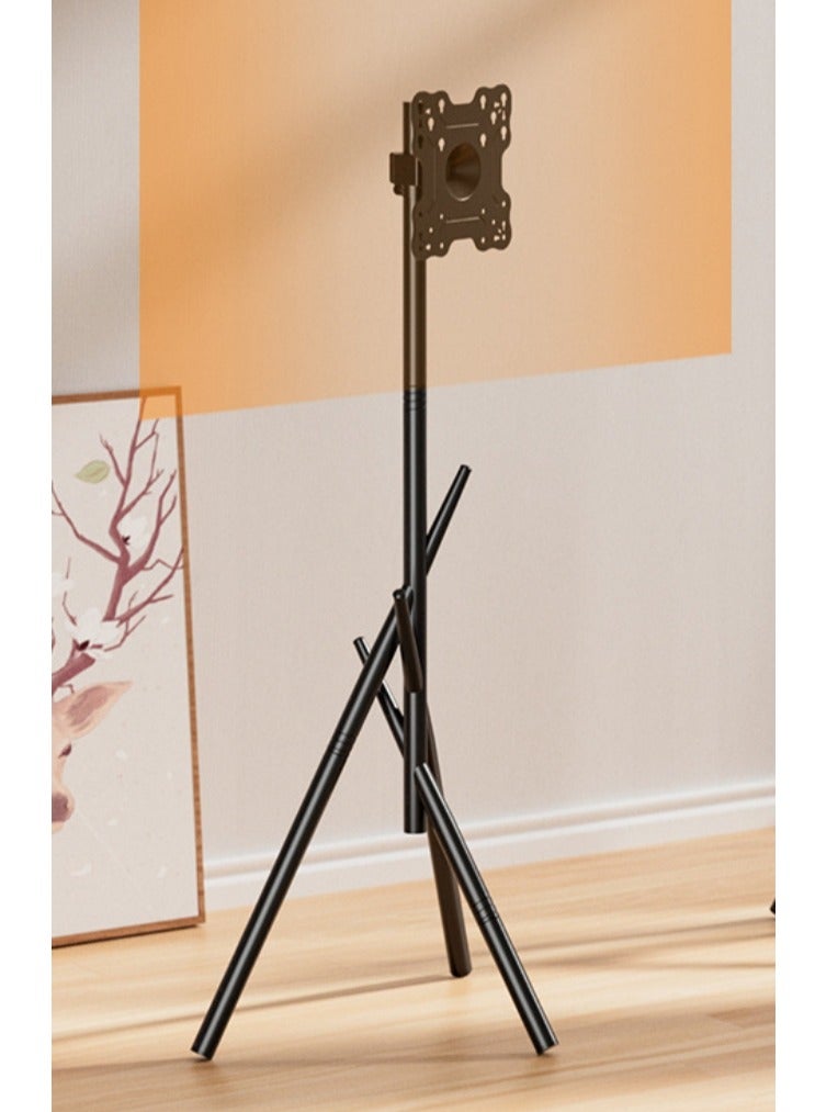 شو وو حامل شاشة أرضي قابل لتعديل الارتفاع، مناسب لشاشات 27-55 بوصة، بمسافة فتحة VESA 100*100-200*200 مم، مناسب لغرفة النوم وركن غرفة المعيشة - Image 1