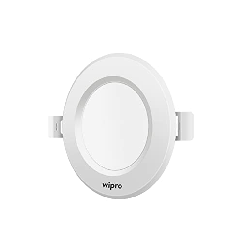 wipro Alpha 7W Round Downlight Junction Box | Cool Day White (6500K) | Glare-Free Design |Recessed Down Light for False Ceiling | Cutout ~ 3 Inch | Pack of 1 - Image 2
