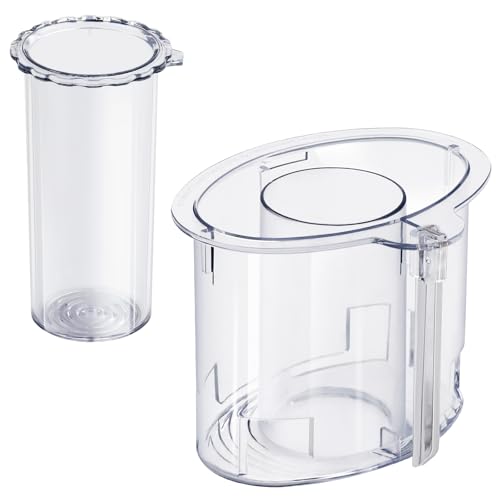 IHOUMEX 14-cup Large Pusher DLC-2014PT1 and Small Pusher DLC-2014SPT1-1, Compatible 4 Locking Tabs DLC-005AGTXT1 Bowl and DFP-14NWBCT1X Cover, Food Processor Parts Replacement Fits DFP-14 DLC-2014 - Image 1