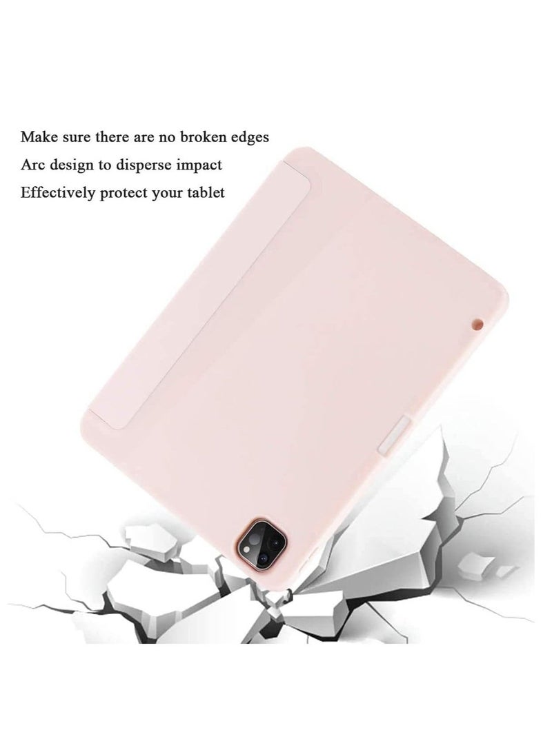 راكسوم حافظة لجهاز iPad Pro 11 بوصة 2021 (الجيل الثالث) / 2020 (الجيل الثاني) مع حامل قلم رصاص [يدعم شحن/زوج قلم iPad الثاني] حامل ثلاثي الطي رفيع، غطاء حماية ذكي  - Image 2