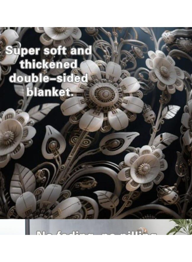 عام بطانية رقيقة من الفانيلا (حرارة ومريحة، ومناسبة للنوم واستخدام اللعبة والغبار والرمل) 150 سم * 200 سم - 549 - Image 4