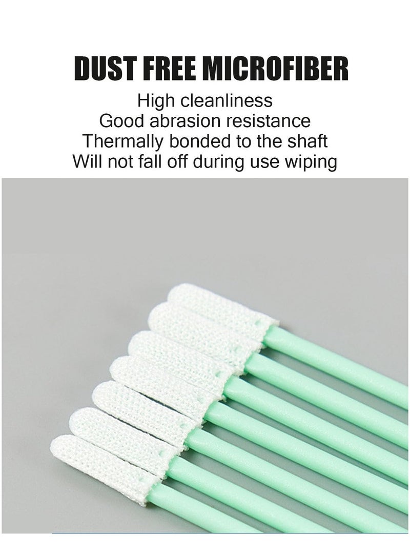 SYOSI 100 pcs 2.8"" Dust-Free Microfiber Cloth Cleaning Swab Sticks, for Printer Heads, Scanners, Camera Lenses, Chip Hard Disk Industries, Optical Lenses and Optical Equipment - Image 2