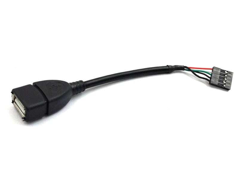 Duttek 5 Pin USB Header to Dupont Cable, USB 2.0 Type A Female to Dupont 5 Pin Female Header Motherboard Cable Cord (AF/5Pin 0.1M)(2-Pack) - Image 5