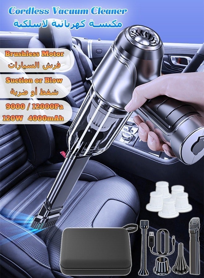 Cordless Vacuum Cleaner 19000pa with 2000mah Large Capacity Battery and Fast Type C Charge Handheld Vacuum Cleaner - Image 1