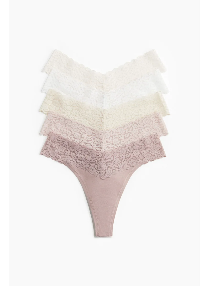 اتش اند ام 5-Pack Lace Thong Briefs