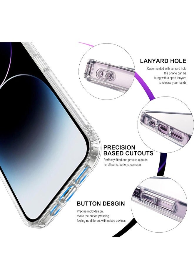 Provenge Megnatic MagSafe Case for iPhone 15 Pro Max Compatible with Wireless Charging Shockproof Anti Yellowing Phone Cover Clear Back Easy Installation For iPhone 15 Pro Max - Image 2