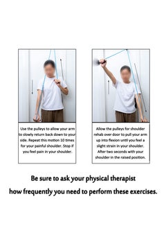 Excefore Exercise Pulley for Physical Therapy, Shoulder Pulley Over Door Rehab Exerciser, lleviate Shoulder Pain and Facilitate Recovery from Surgery for Frozen Shoulder Physical Therapy Flexibility  - Image 3