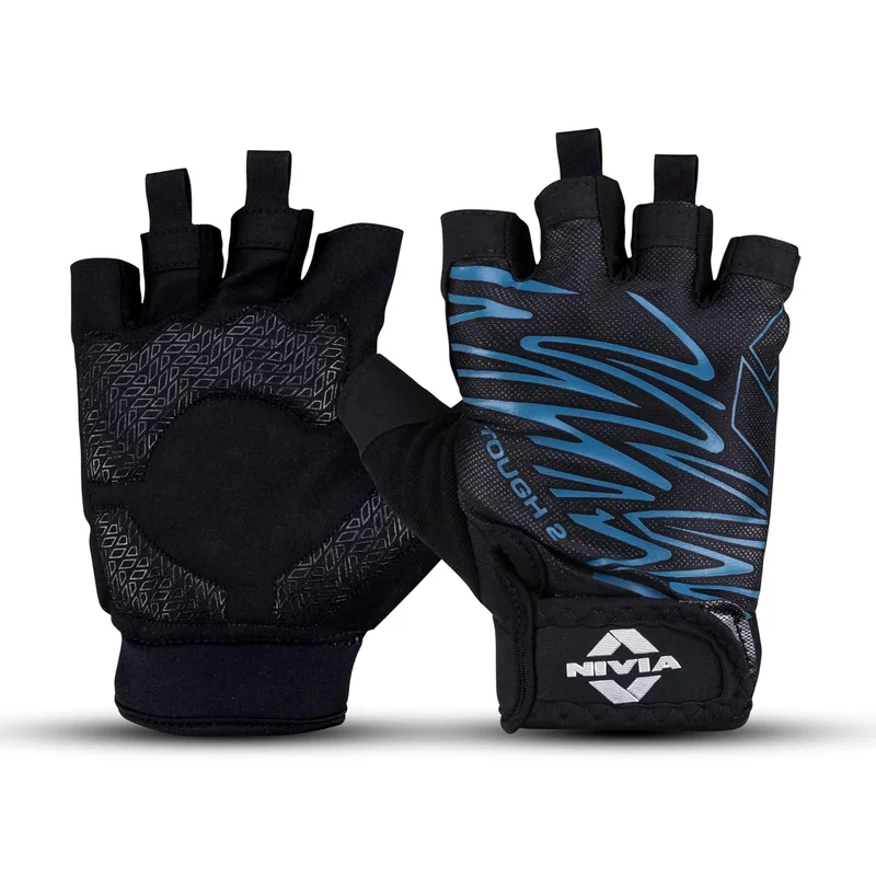 نيفيا Nivia Tough 2 Men's Gym Gloves with Wrist Support