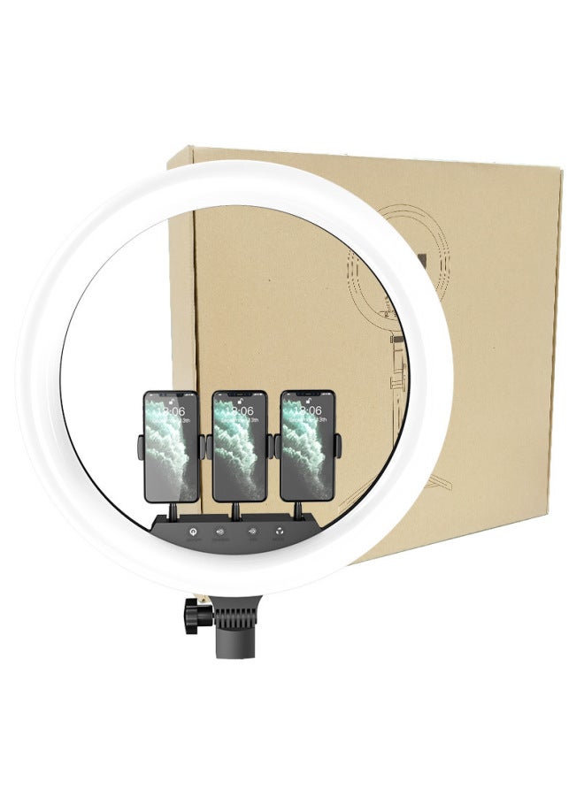 18-inch Mobile Phone Fill Light 45cm Touch Beauty Light TikTok Net Red Anchor Skin Rejuvenation Selfie LED Ring Light Stand-Color:18-inch 45cm Touch Light With Remote Control  - Image 1