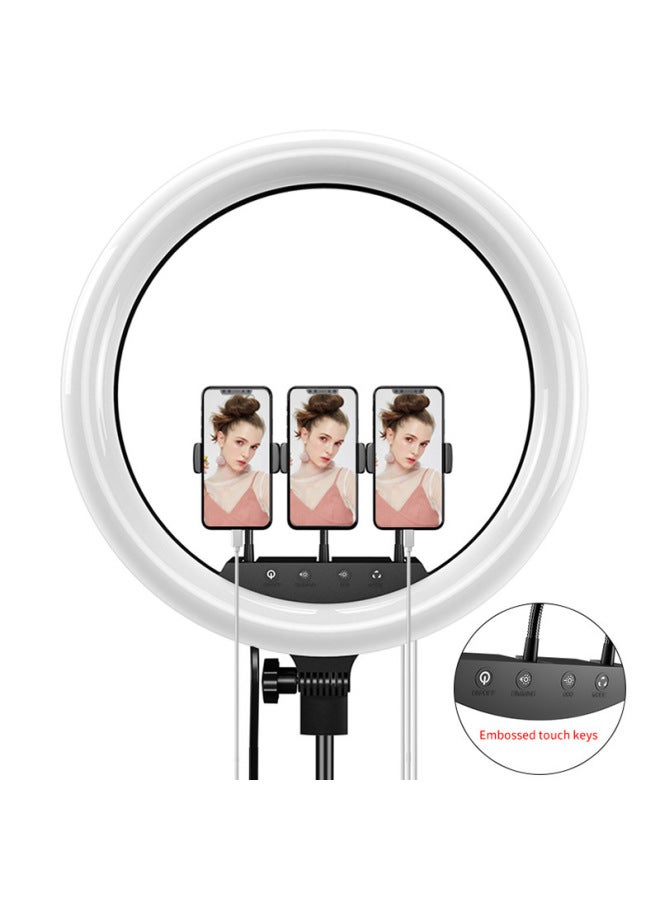 18-inch Mobile Phone Fill Light 45cm Touch Beauty Light TikTok Net Red Anchor Skin Rejuvenation Selfie LED Ring Light Stand-Color:18-inch 45cm Touch Light With Remote Control  - Image 3