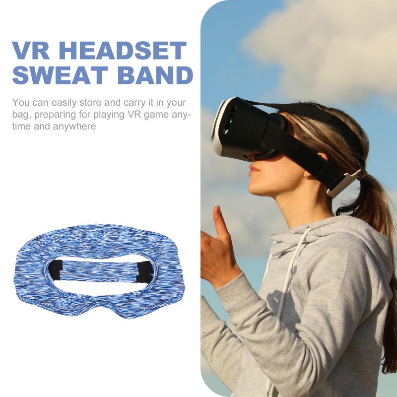 Breathable VR Eye Padding Sweat Band Stripe Quick Drying Anti Sweat Cover for Gaming Workouts - Image 5