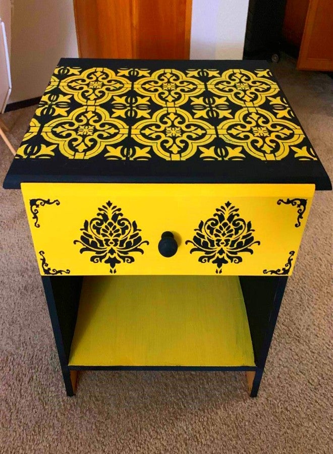 OBUY Reusable Stencil Laser Cut Painting Template Floor Wall Tile Fabric Furniture Stencils Mandala Painting Stencils Set of 6 (6x6 inch) - Image 5