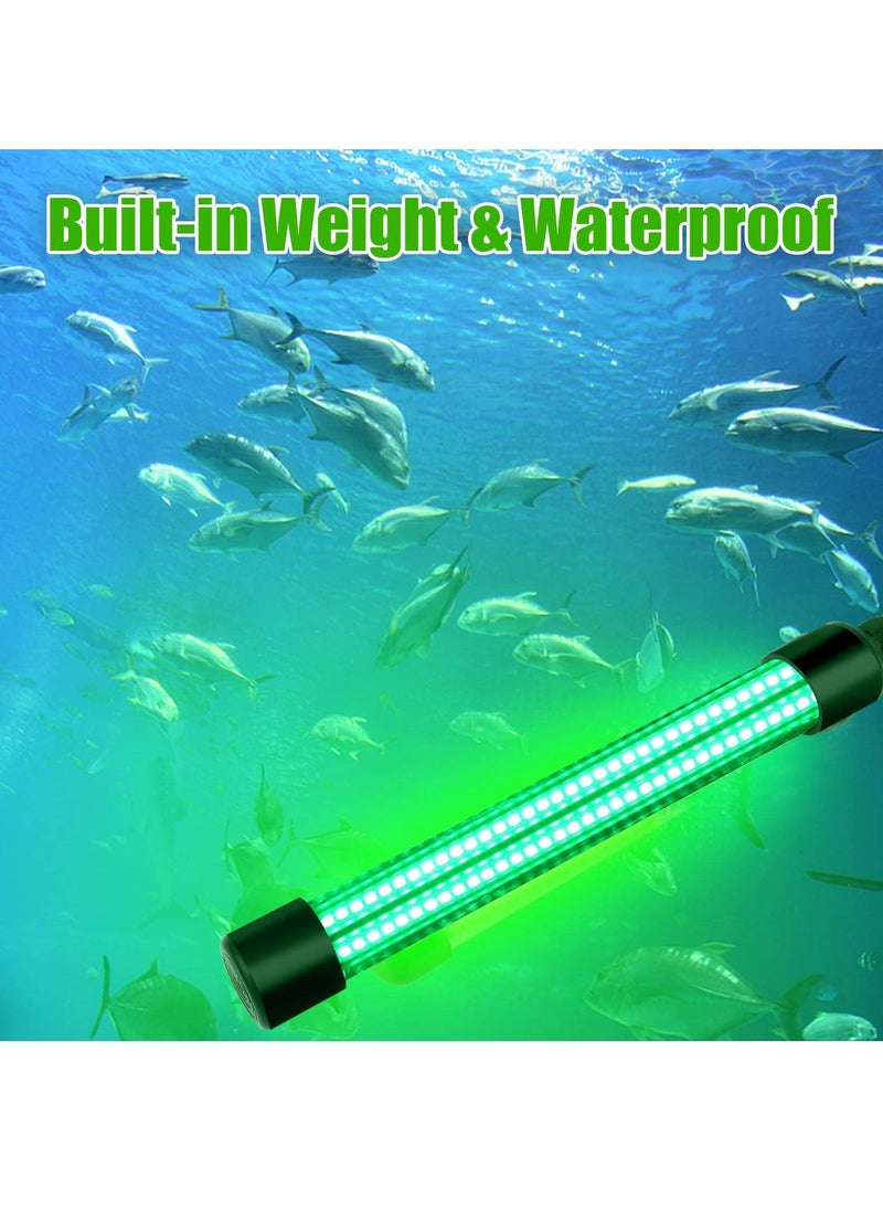 SYOSI - 12V 20W Submersible Fishing Light, 216 Leds Green Night Fishing Lights With Independent Switch, Underwater Fish Finder Lamp, Fishing Light Attractants With 5M Power Cord - Image 1