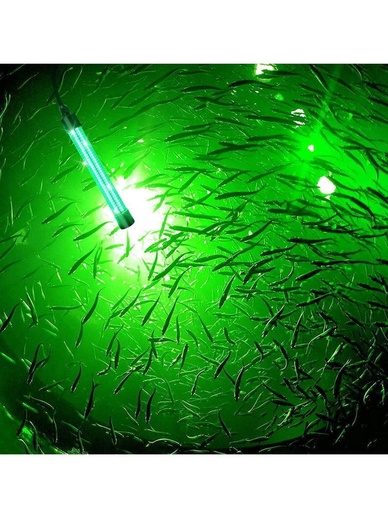 SYOSI - 12V 20W Submersible Fishing Light, 216 Leds Green Night Fishing Lights With Independent Switch, Underwater Fish Finder Lamp, Fishing Light Attractants With 5M Power Cord - Image 1