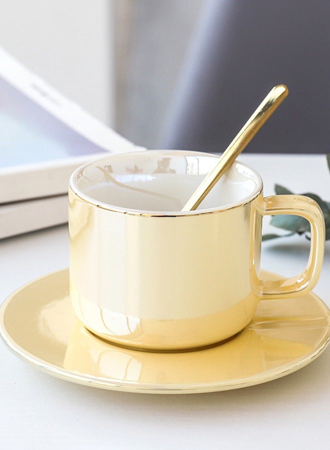 XIANGYU Elegant Luxurious Home Coffee Cup Afternoon Tea Ceramic Cups And Saucer Porcelain Set - Image 4