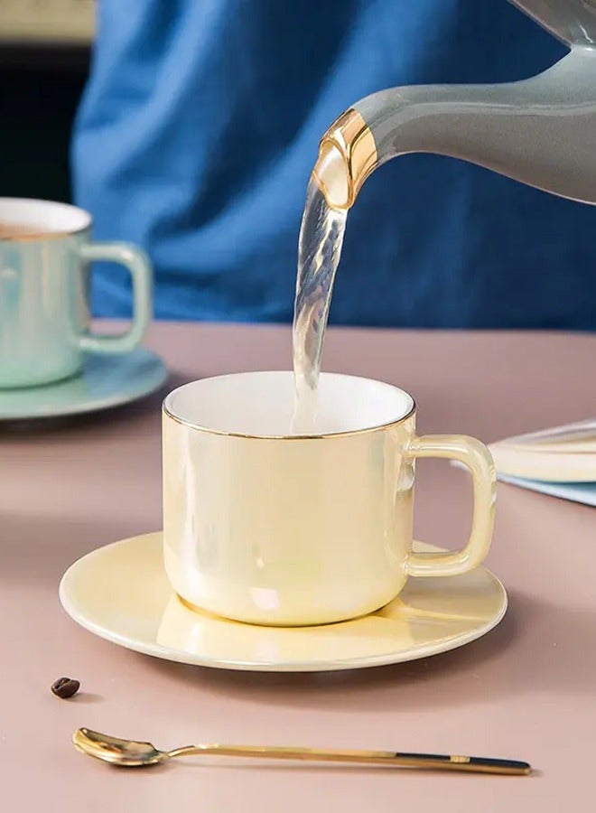 XIANGYU Elegant Luxurious Home Coffee Cup Afternoon Tea Ceramic Cups And Saucer Porcelain Set - Image 2
