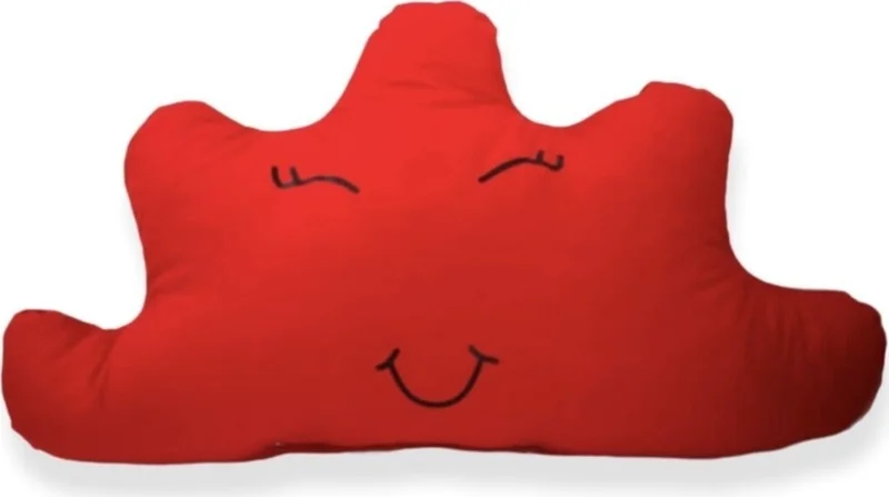 Bebek Özel 3-Piece Moon Cloud Star Pillow Set Red Baby Kids Sleeping Companions