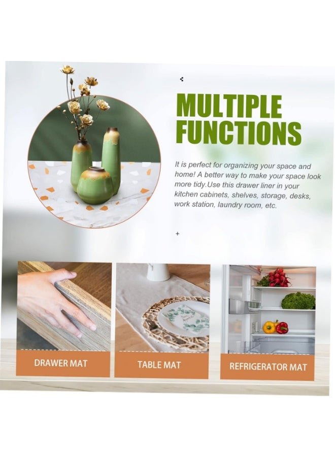 كيتشينو 1 لفة بطانة أدراج غير قابلة للانزلاق - حصيرة مقاومة للماء والزيت للمطبخ، الحمام، خزائن غرف النوم وتخزين الأحذية 500 *45 متر - Image 5