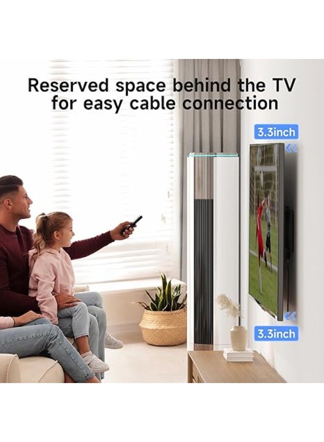 حامل حائط للشاشات من 55 إلى 100 بوصة – تصميم قوي بزاوية إمالة قابلة للتعديل – يتحمل حتى 100 كجم – متوافق مع قواعد تثبيت 16 و18 و24 بوصة – VESA 900x600 مم - Image 2