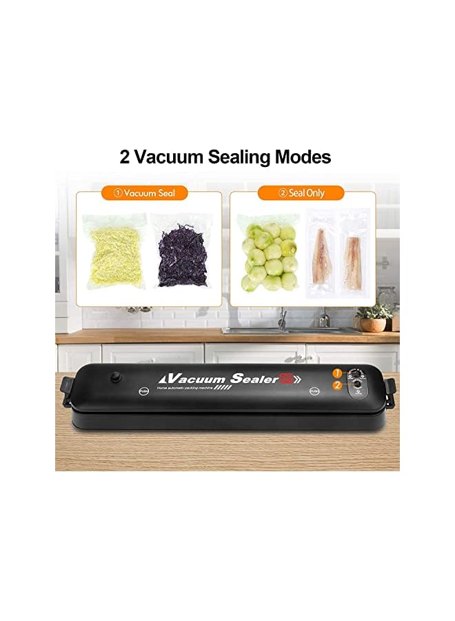 Raxoom Portable Food Saver Vacuum Sealer Machine With 2-Functions For Fruits, Nuts, Meat, Sweets, Vegetables, With 50 Pieces Sealed Bags. - Image 3