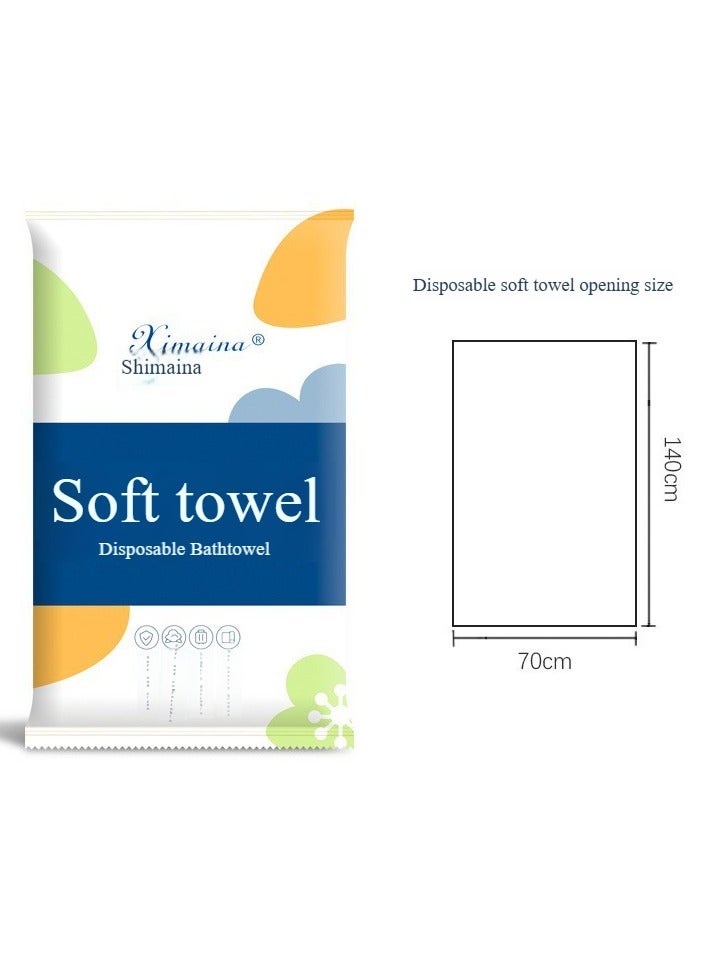 Disposable Bath Towels Portable Soft Towel Set for Hotel, Bathroom, Spa, Trip, Camping Highly Absorbent 55x27.5 Inch 1 Individually Packaged,Premium Disposable Bath Towels,Portable and lightweight  - Image 1