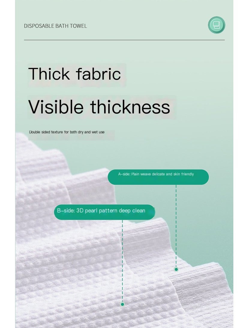 Disposable Bath Towels Portable Soft Towel Set for Hotel, Bathroom, Spa, Trip, Camping Highly Absorbent 55x27.5 Inch 1 Individually Packaged,Premium Disposable Bath Towels,Portable and lightweight  - Image 4