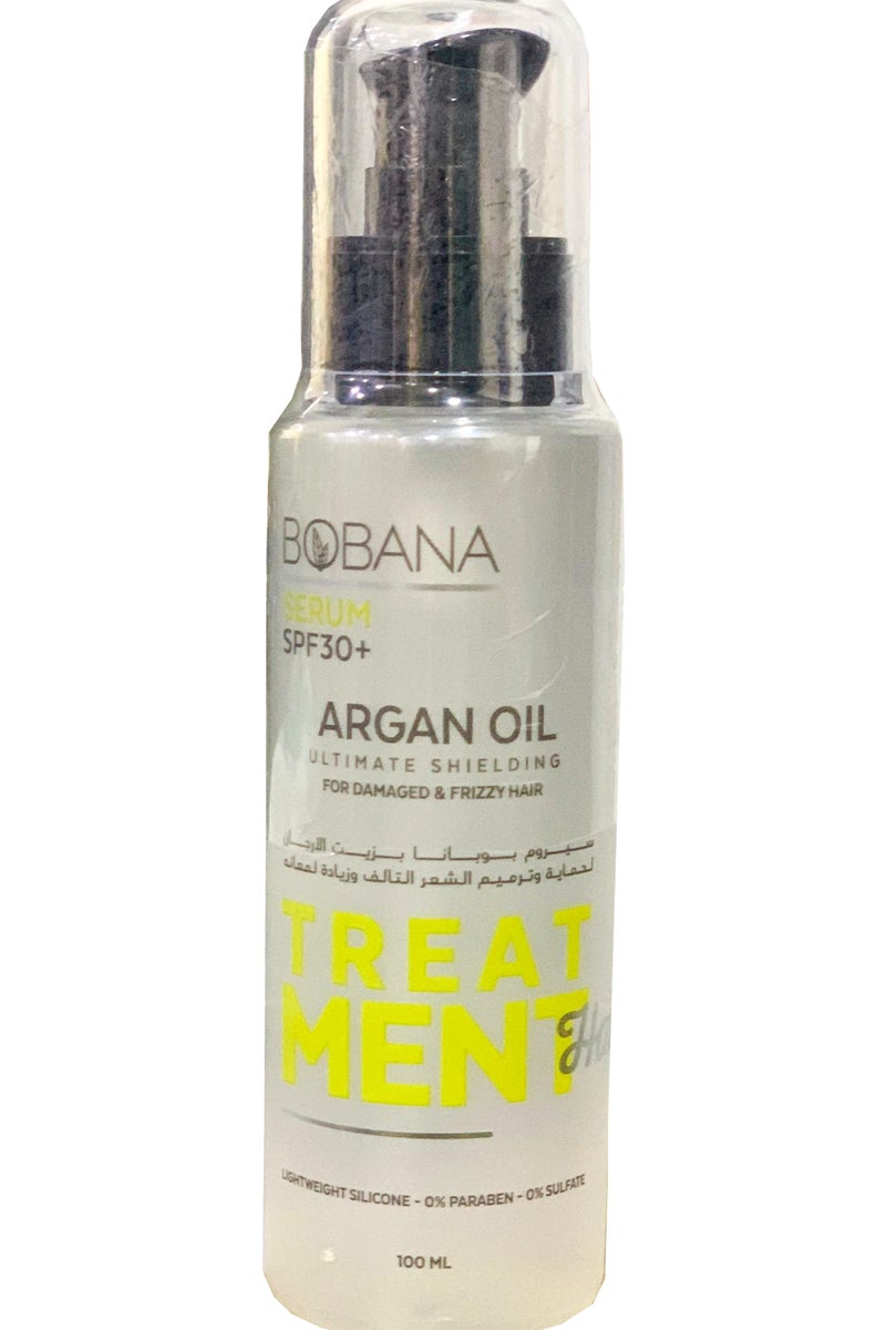 بوبانا  سيروم SPF 30+ معالج للشعر بزيت الأراغان 100 مل