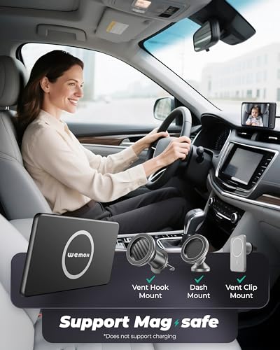 WEMOH Magnetic Dual Baby Car Camera for Two Kids, 1080P IPS Display with Magnetic Mount, 3 Modes( Zoom/Mirror/Split ), Automatic Night Vision, USB-Powered Car Camera for Baby Rear Facing (2 Cams) - Image 3