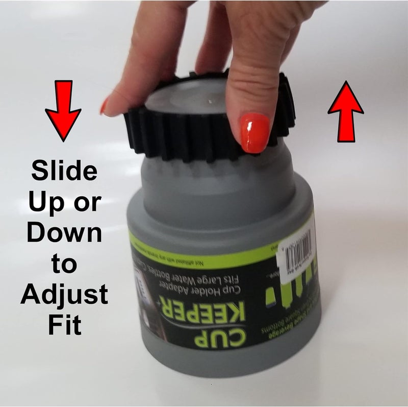 Gadjit Cup Keeper Plus with Beverage Bands Car Cup Holder Adapter Expands to Hold Larger Beverage Containers up to 37 DiameterFits 32 oz Flasks  Water Bottles - Image 5