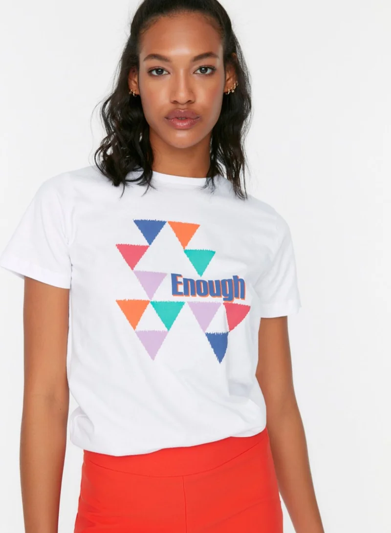 trendyol  Round Neck Graphic T-Shirt for Women | Best Price UAE