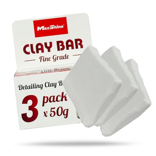 Maxshine 3-Pack Magic Clay Bar (150g) Heavy Grade Material for Car Clay Bar Auto Detailing - Efficiently Cleans & Removes Surface Contaminants Paintwork, Glass, Plastic, & Metal Surfaces (Fine Grade) - Image 1