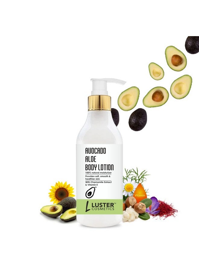 Luster Cosmetics Combo Pack | Avocado Aloe Body Lotion-300ml| Night Cream-60ml | Green Apple Body Wash-300ml | Anti Pimple Tea Tree Neem Face Wash-100ml | Paraben Free - Image 2